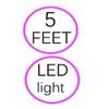 POWE-Tech AC/DC Adapter for Vintage Epilady ME 800-10 Coil Epilator Hair Remover ME800-10, 5 Feet, LED Light