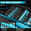 DURATECH Magnetic Socket Organizer Set Tool Cart 6PC 1/2"1/4" 3/8" Dr SAE&Metric