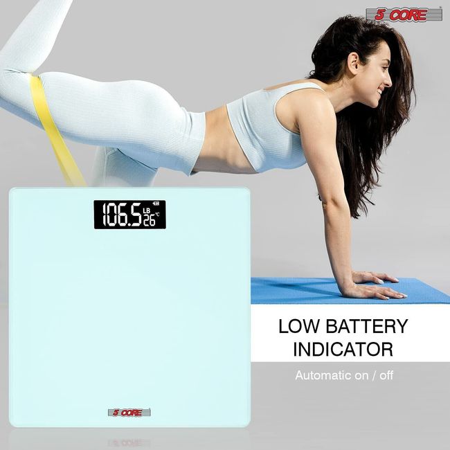 5Core Digital Bathroom Scale for Body Weight Fat Rechargeable