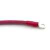 Red 10ft Long 4 AWG Battery Cable with 1/2" Stud Copper Tinned Lugs