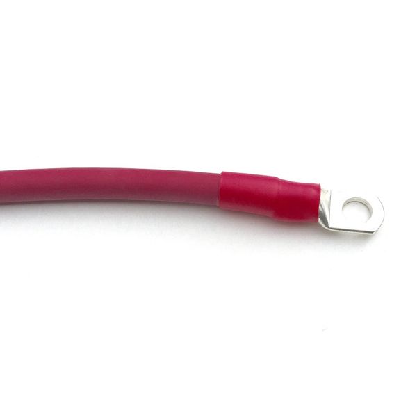 Red 10ft Long 4 AWG Battery Cable with 1/2" Stud Copper Tinned Lugs