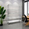 5-Tier Rolling Storage Rack - Adjustable, Heavy Duty & Metal Garage Rack