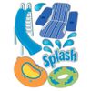 Sandylion Essentials Medium Dimensional Stickers, Pool Party