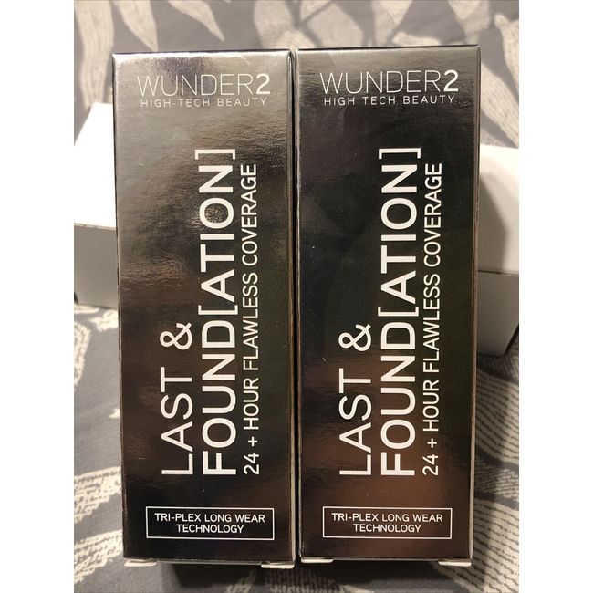 Lot Of 2 Wunder2 Last & Foundation 24+ Hour New In Packaging 70 Espresso