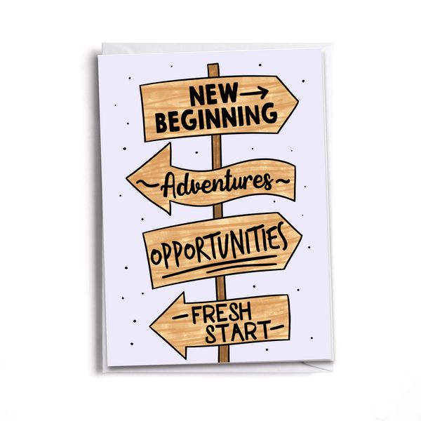Sole Inspired New Beginning Greeting Card | New Adventure | Congratulations