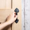 Hammer and Tongs - Rustic Arrowhead Door Handle - H155mm - Black