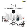 Hauck Dryk Duo Bike Trailer Rose