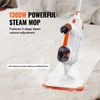 Steam Mop Hard Wood Floor Cleaner with 7 Replaceable Brush Heads & 2 Pads