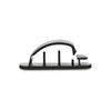 InLine 59970M Cable Manager with Adhesive Base 5.4 cm Pack of 10 Black