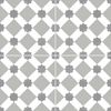 Manson Grey Star Ceramic Tiles Chequered Flag Patterned Square Wall or Floor Tile – Cut Sample