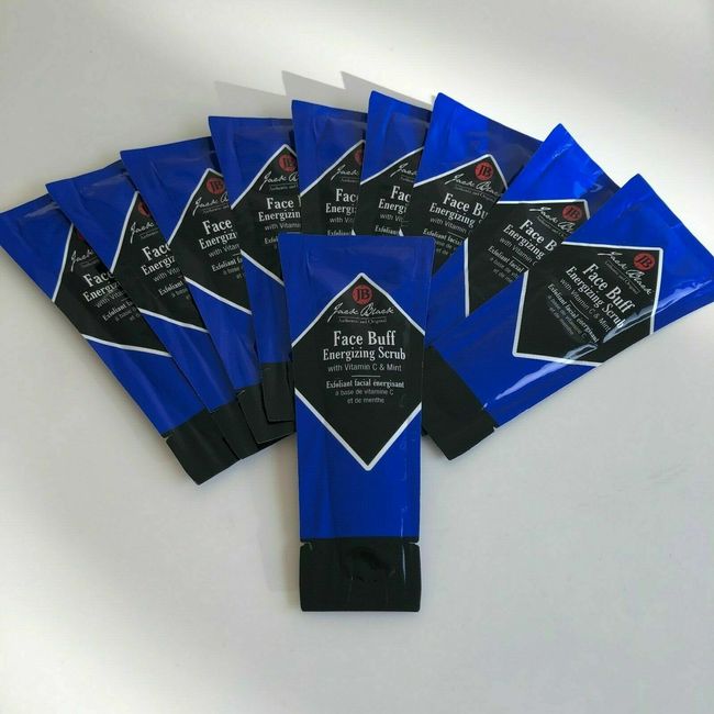 Jack Black Face Buff Energizing Scrub Samples - Set of 10   5 ml each