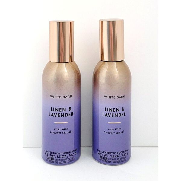 White Barn-Bath & Body Works Linen and Lavender Concentrated Room Spray 1.5 oz Set of 2