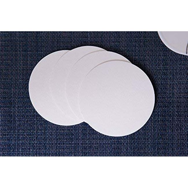 BAR DUDES Cardboard Coasters 100 Pack 4 inch Round - White Blank Coast –  SHANULKA Home Decor
