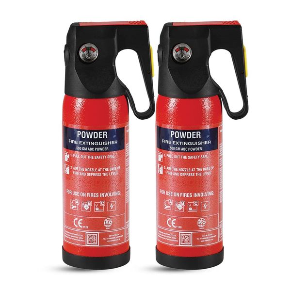 Combo Offer Ceasefire Fire Extinguisher ABC Dry Powder MAP 90, 500Gms MS SP (2 Units)