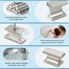 KNOBWELL 6 Pack Brushed Nickel Solid Cabinet Knobs Overall Length 1-1/2 Inch Single Hole Kitchen Cabinet Hardware for Cupboard Drawer Dresser Knobs