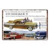 home kitchen wall restaurant pub 1957 Studebaker metal tin sign