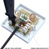 1STec 2/3a Surface Mount Telephone Extension Socket + Backbox + IDC Tool Line Jack for Creating Extra Phone Point Connections (2/3a + Back Box)