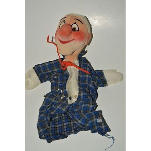 Vintage 1950s Clown KERSA Germany Santa's Village CA Dundee Wee Puppet Theater