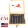 5 pc 5/16" Indexable Carbide C6 Insert Tool Bit & Holder Mini Lathe Set