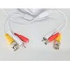 Evertech 50 Feet Pre-Made Cable White Color with Video Audio & Power for CCTV Security Camera