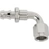 90 Degree Socketless Push-On Hose End, Nickel, -6 AN