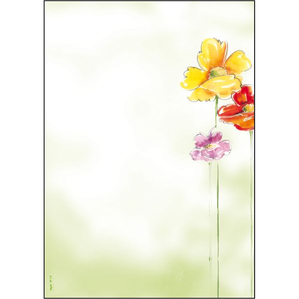 SIGEL DP123 Writing paper "Spring Flowers", A4, 90 gsm, 50 sheets