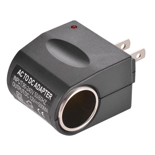 KHGUZ Universal AC to DC Car Cigarette Lighter Socket Adapter Converter, DC 12V 500mA Vehicle Power Supply Transformer Wall Plug, Automotive Female Socket for Car Electronics