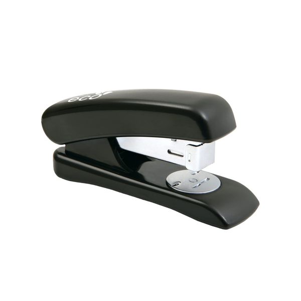 Rapesco 1084 ECO Half-Strip Stapler, 20 Sheet Capacity, Black
