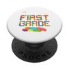 Hello First 1st Grade Building Blocks Master Back To School PopSockets Standard PopGrip