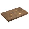 Mt-torimatsu Steak Plate, Iron, Medium, Wooden Base Only