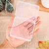Pack of 27 Mini Plastic Organiser with Hinged Lid Transparent Mixed Sizes Rectangular Square Empty Mini Storage Box for Small Items and Other Craft Projects
