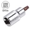sourcing map 1/2-Inch Drive T40 Torx Bit Socket S2 Steel 55mm Length
