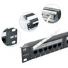 VIVOCH 24 Port Cat5E Unshielded Wallmount/Rackmount Ethernet Patch Panel with Cat5E Adapter