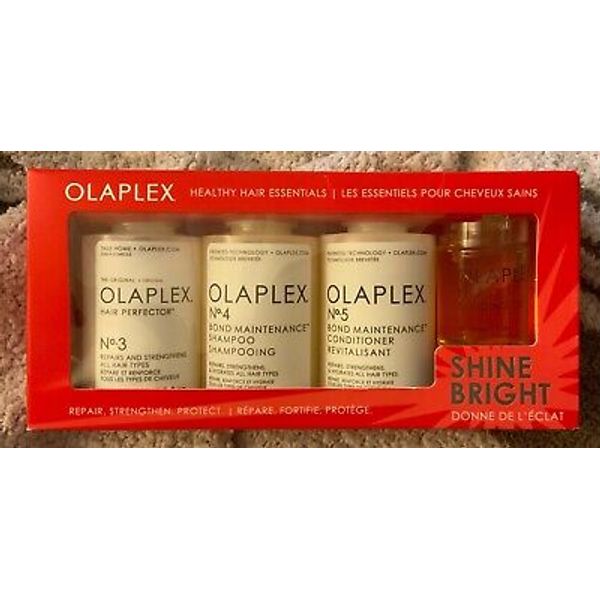 Olaplex Shine Bright Holiday Gift Set Shampoo Conditioner Bonding Oil New In Box