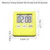 PATIKIL Countdown Timer, Countup Timer, Kitchen Timer with Magnetic, Large LCD Display, Loud Voice, Minutes, Seconds for Kitchen, Games, Yellow
