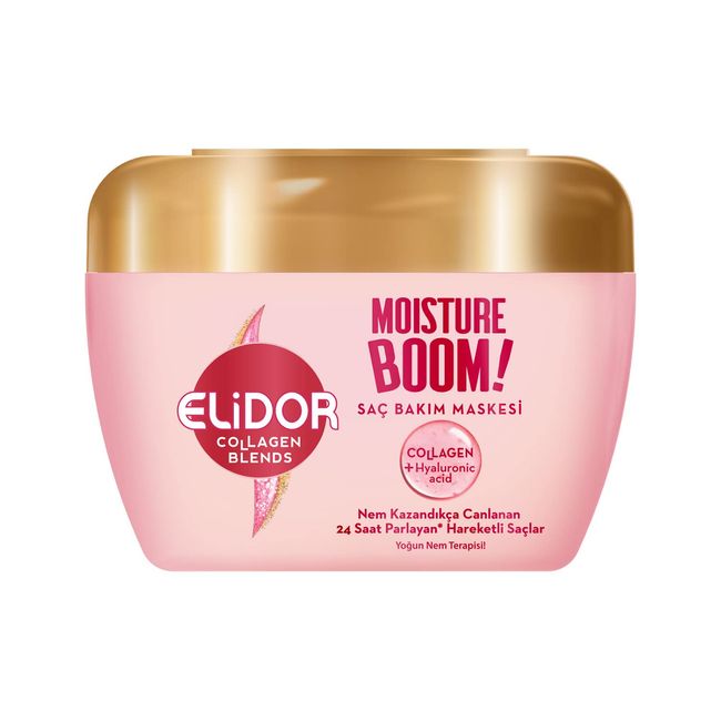 Elidor Collagen Blends Saç Bakım Maskesi Moisture Boom Yoğun Nem Terapisi 160 ml