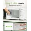 COMFEE CMO-C20M1WH Retro Microwave with 11 Power Levels, Fast Multi-Stage Cookin