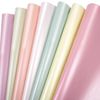 105 Sheets Pastel Metallic Tissue Paper, 35 X 50cm Pastel Color Tissue Paper for Gift Bags Crafts Wrapping Gifts Packaging, 7 Shiny Pearlescent Tissue Wrapping Paper for Birthday Wedding Holiday Party