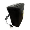 6 Sheet Cross-Cut Shredder with Waste Bin, Black (Black)