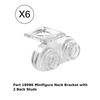 Lego 6 Pieces Trans-clear Neck Bracket with 2 Back Studs,mini Figures body Wear