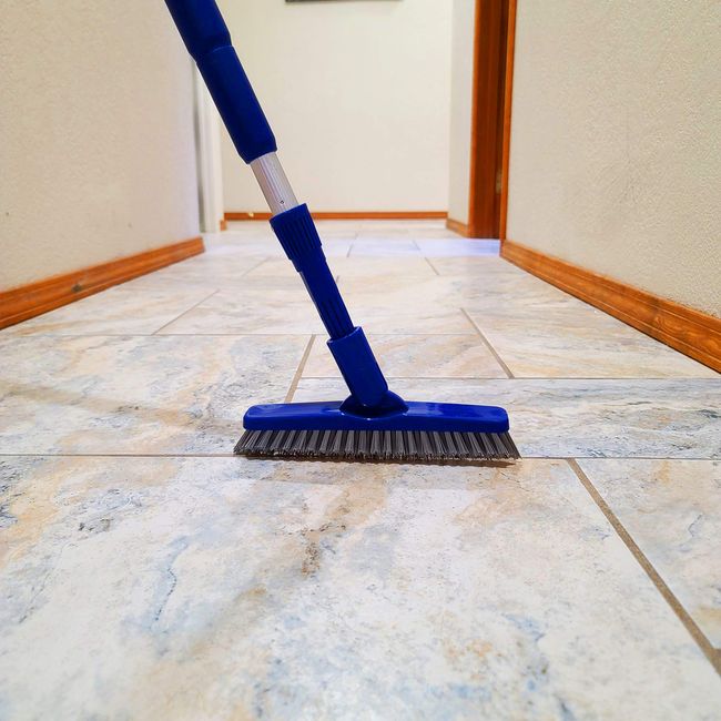 Grout Cleaner Brush for Shower Cleaning, Scrubbing Floor Lines