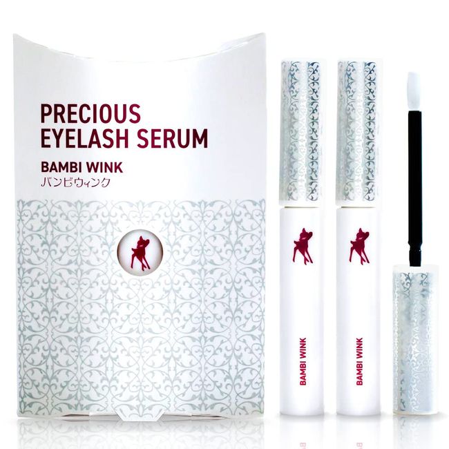 Bambi Wink Thick Eyelash Serum, High Concentration of Fullerene, Featured in Hair Care, Sensitive Skin Patch Tested, Eyelash Serum, Made in Japan, Additive-Free