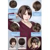 Emgrande DY08C Basic Line Wig, Supervised by Active Top Stylist, 6 Piece Set, Women's Wig, Short, Natural, Small Face, Full Wig (F, Mocha Brown sh)