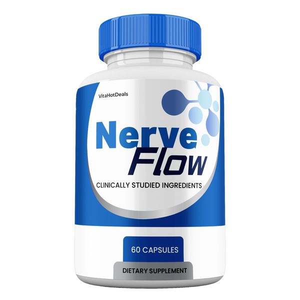 Nerve Flow Capsules, Max Strength, NerveFlow All Natural Supplement (1 pack)