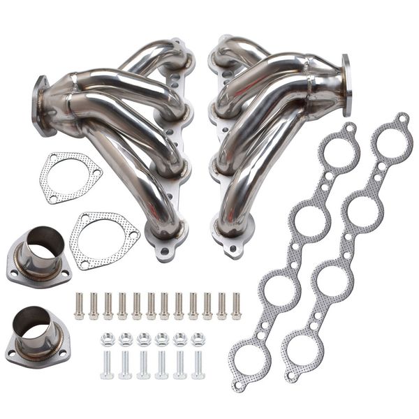 For LS1 LS2 LS3 LS6 LS7 4.8L 5.3L LS SS Hugger Manifold Headers Swap Conversion