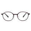 [Yururi az limited] Blue Light Cut Glasses, No Prescription, Blue Light Cut, PC Glasses, PC Glasses, HEV 90% Cut, UV Cut, UV Cut, UV400, Women's, Fashionable, Cute, Thin, YUAZ-504C1-PC