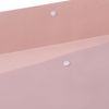 petofqq 5 PCS Pink Plastic Envelope, A4 Flat Document Holder, with Snap Button Closure PP Material, for Office Learning