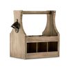 Weddingstar Bottle Caddy with Opener, Wood