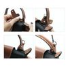 Leather bag strap，Mini bag leather shoulder strap，For Longchamp leather wallet strap replacement conversion kit (Dark Blue)