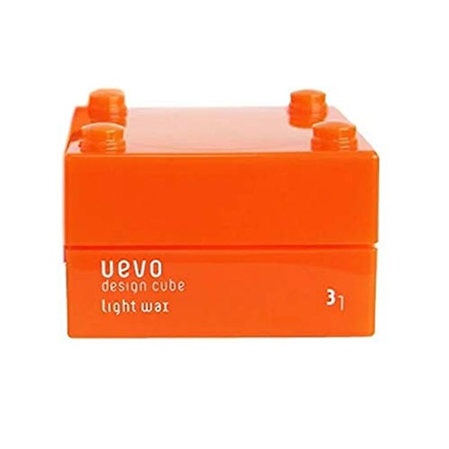 uevo design cube light wax, 1.1 oz (30 g), orange, 1.1 oz (30 g) x 1